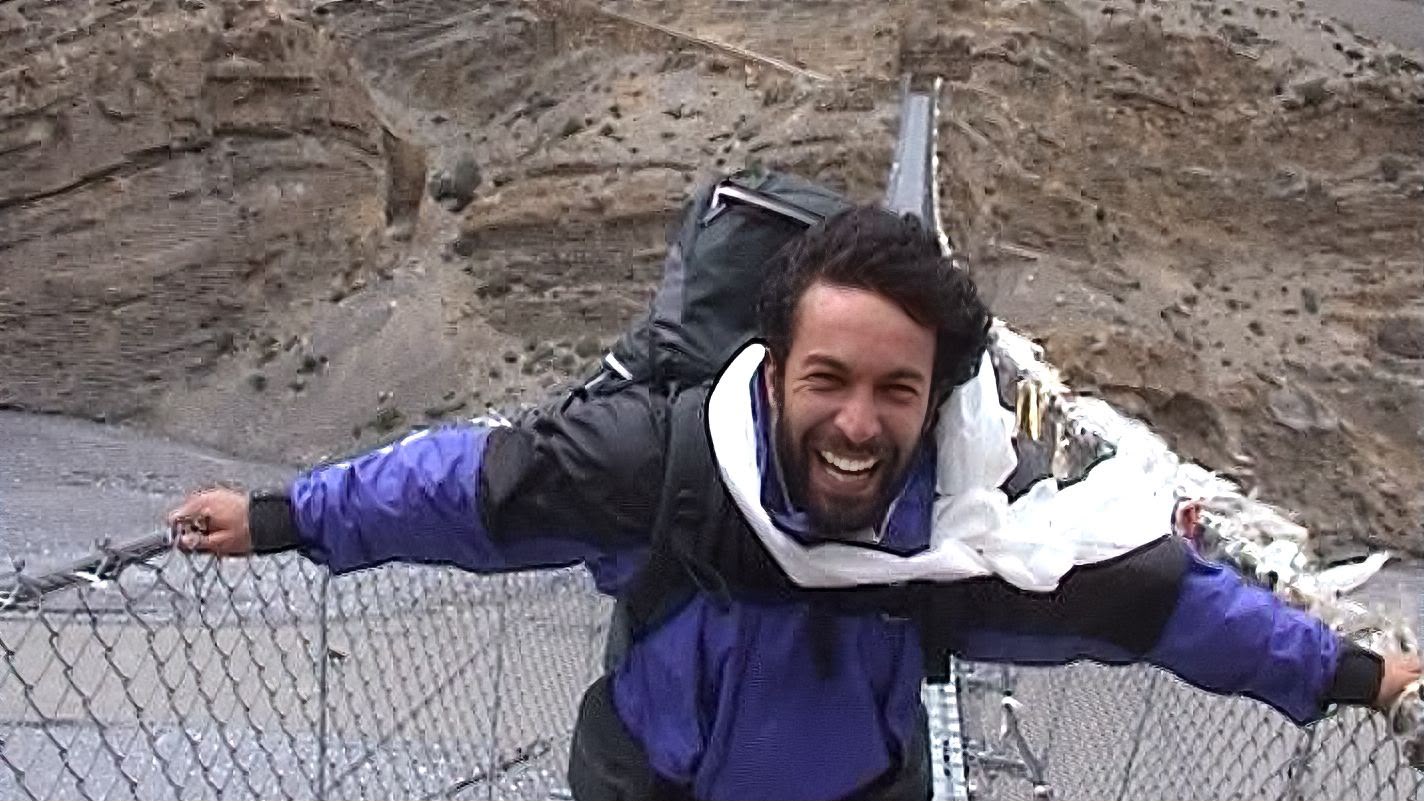 Pietro Taricone durante il viaggio in Mustang, Nepal